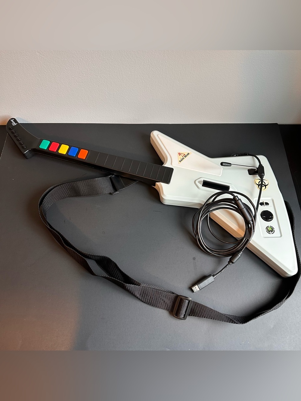 Guitar Hero Xbox 360 X-Plorer Wired Controller RedOctane 95055- Tested✅